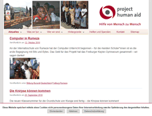 Tablet Screenshot of project-human-aid.de